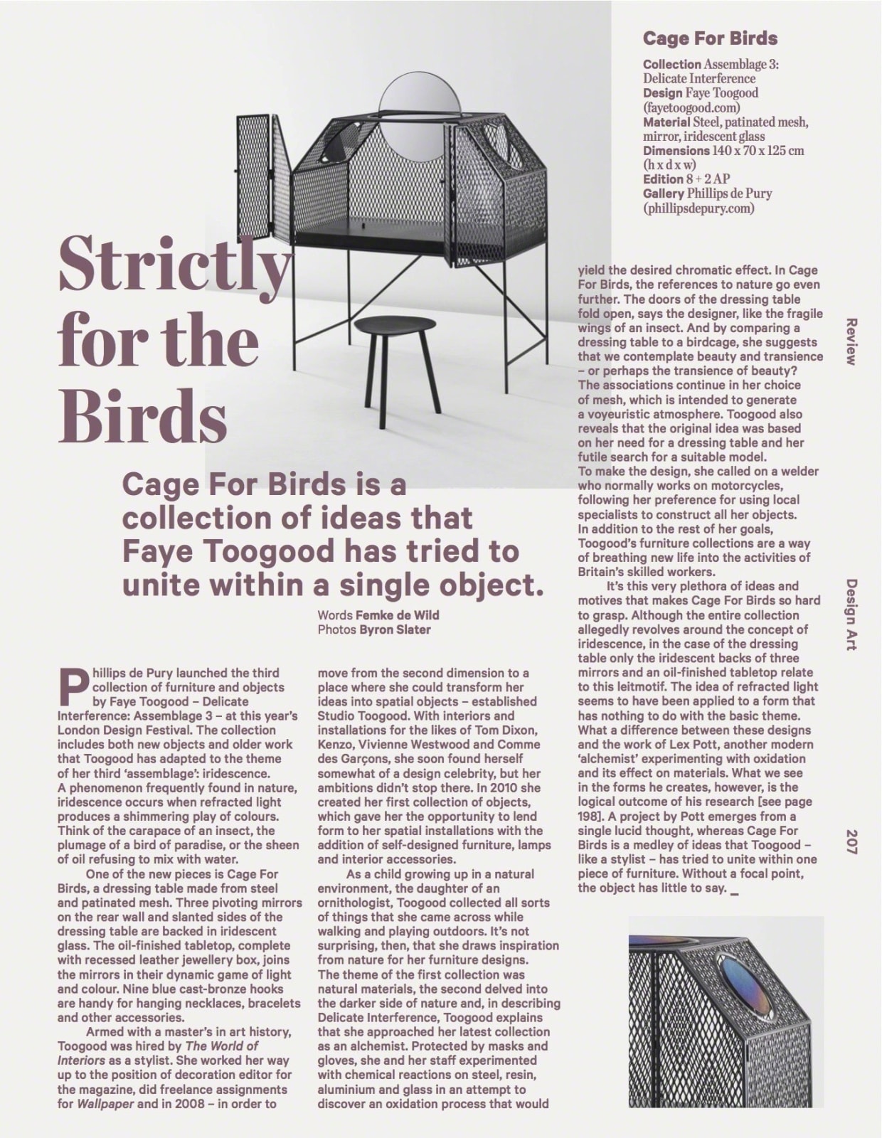 Faye Toogood, Caged Elements Table