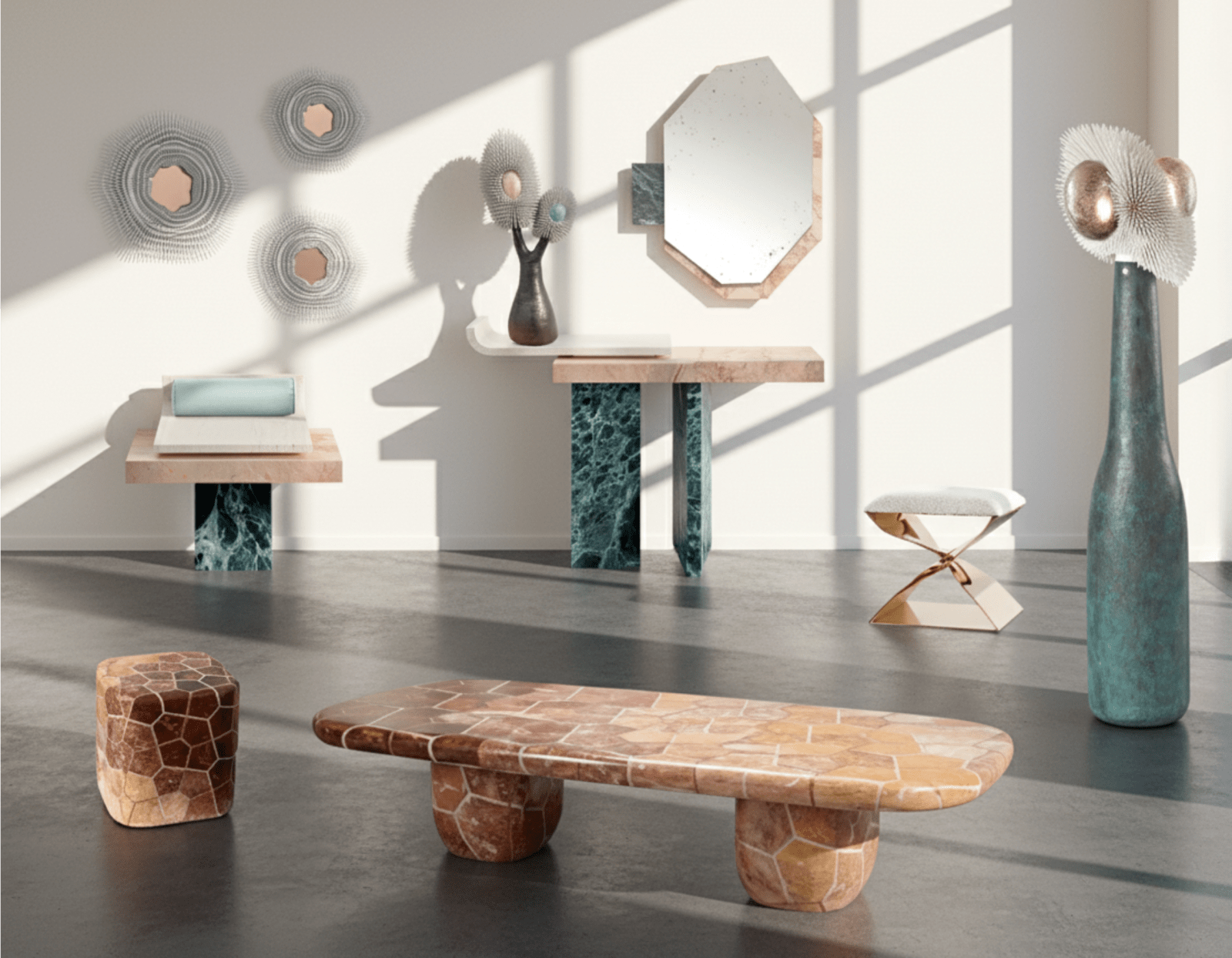 Carol Egan, Sculptural Twist Stool (Bronze)