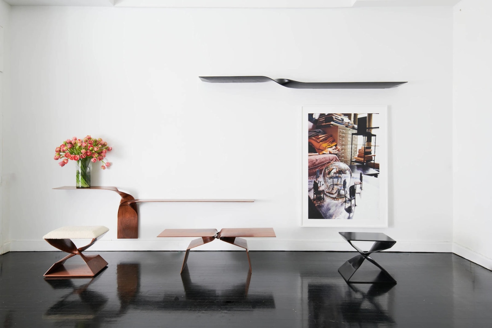 CAROL EGAN, Sculptural Twist Two Armed Console
