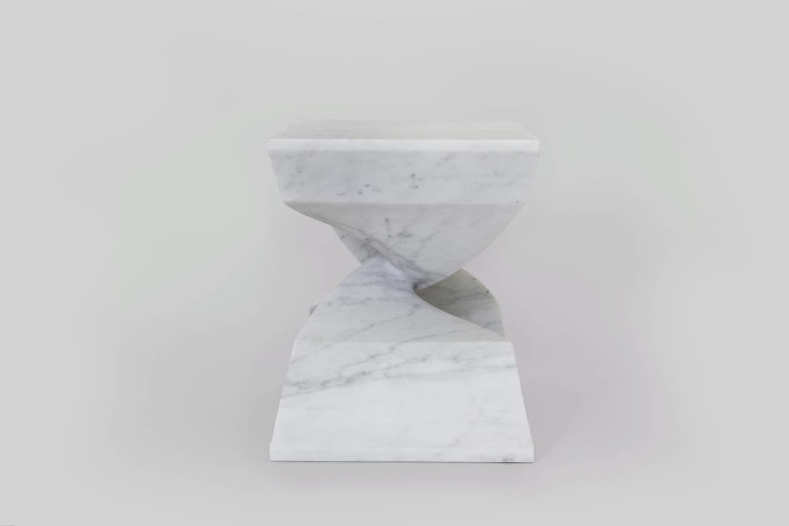 CAROL EGAN, Sculptural Twist Stool (Marble)