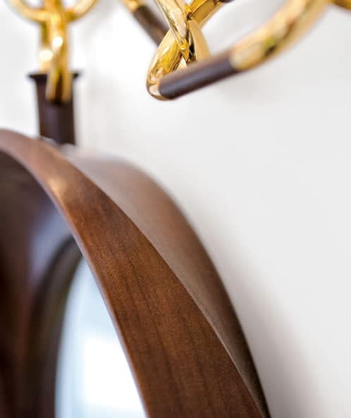 CAROL EGAN, ‘Montre A Gousset’ Mirror (Walnut)