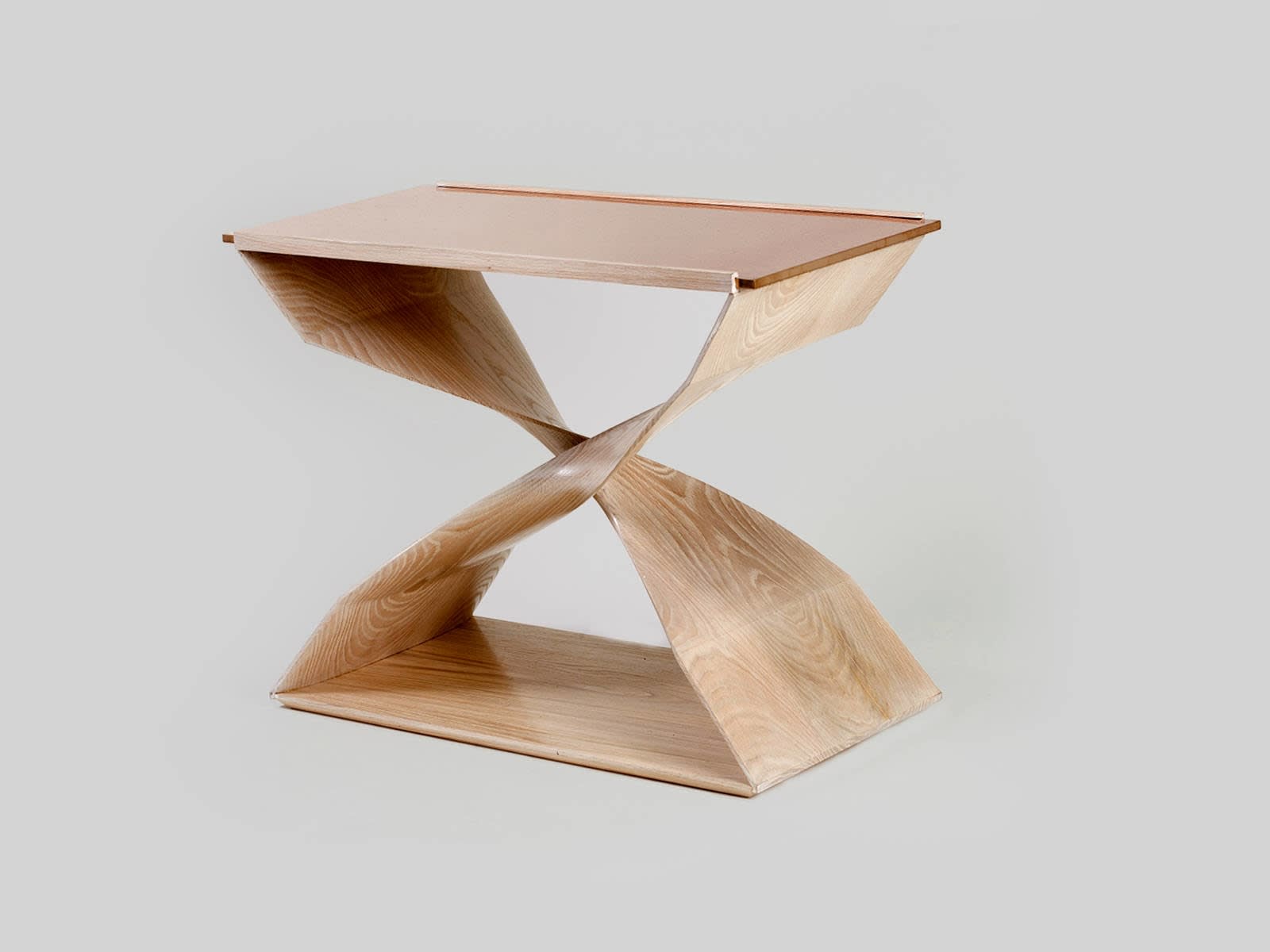 CAROL EGAN, Sculptural Twist Sofa End Table