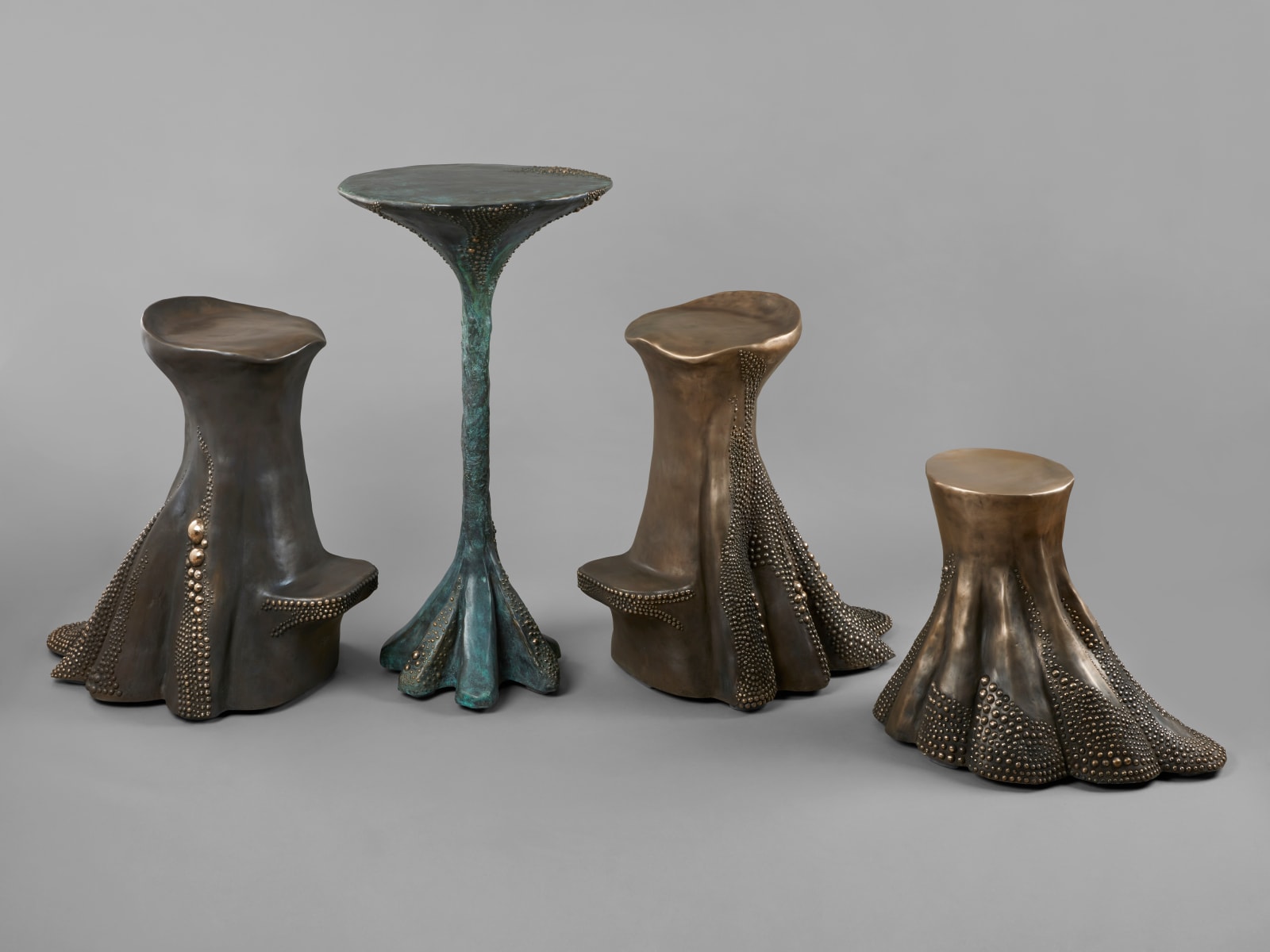 Pia Maria Raeder, Bronze Stardust Side Table ST01