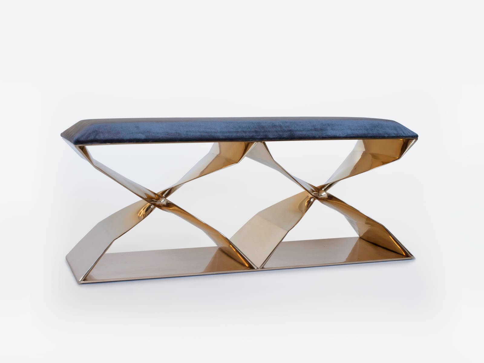CAROL EGAN, Sculptural Twist Xx Bench (Bronze)