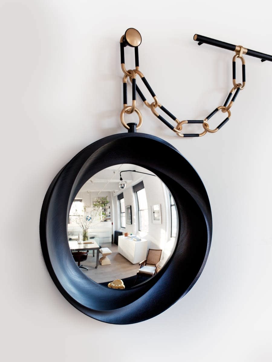 CAROL EGAN, ‘Montre A Gousset' Mirror (Ebonized)