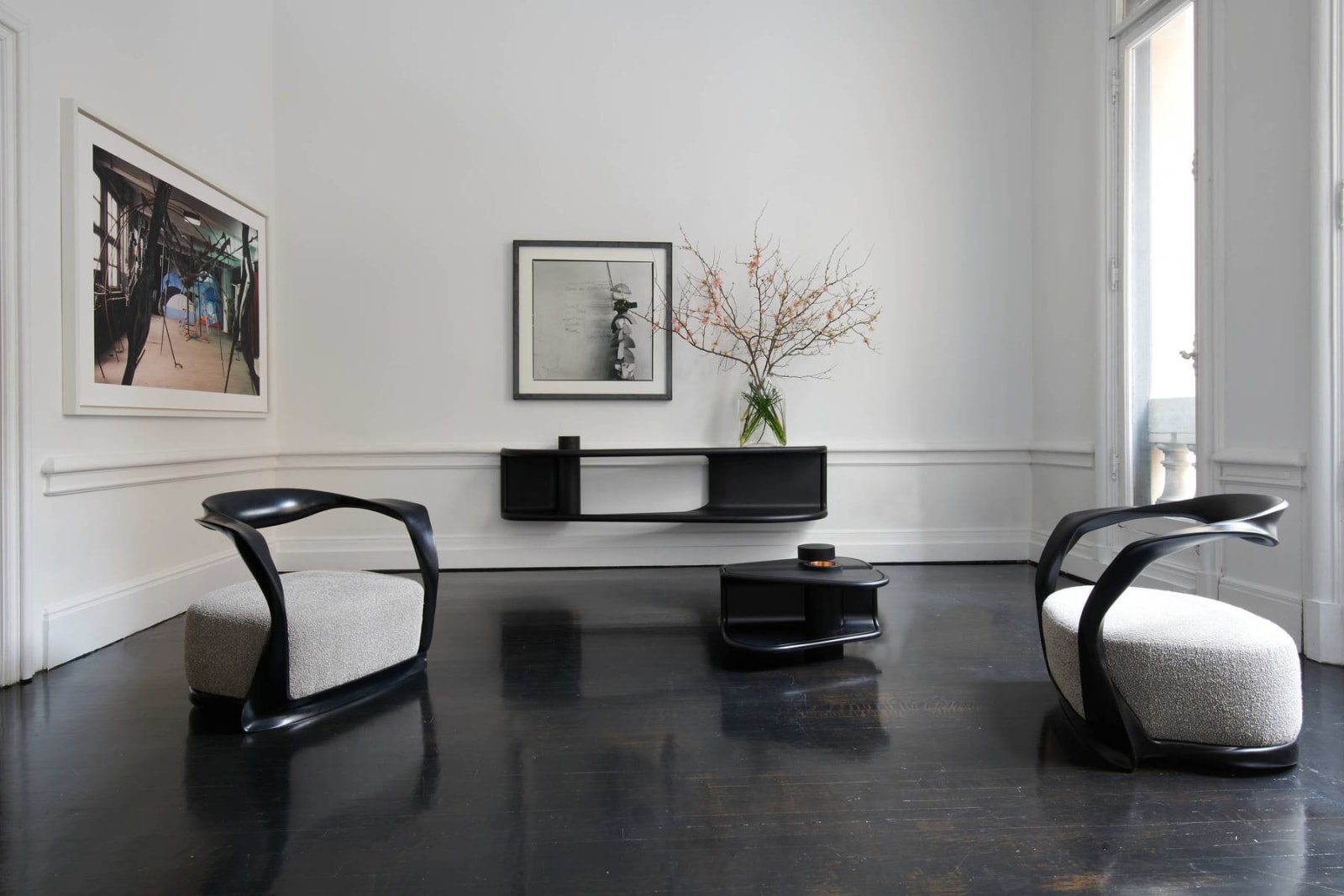 CAROL EGAN, Sculptural Twist Chair (Ebonized)