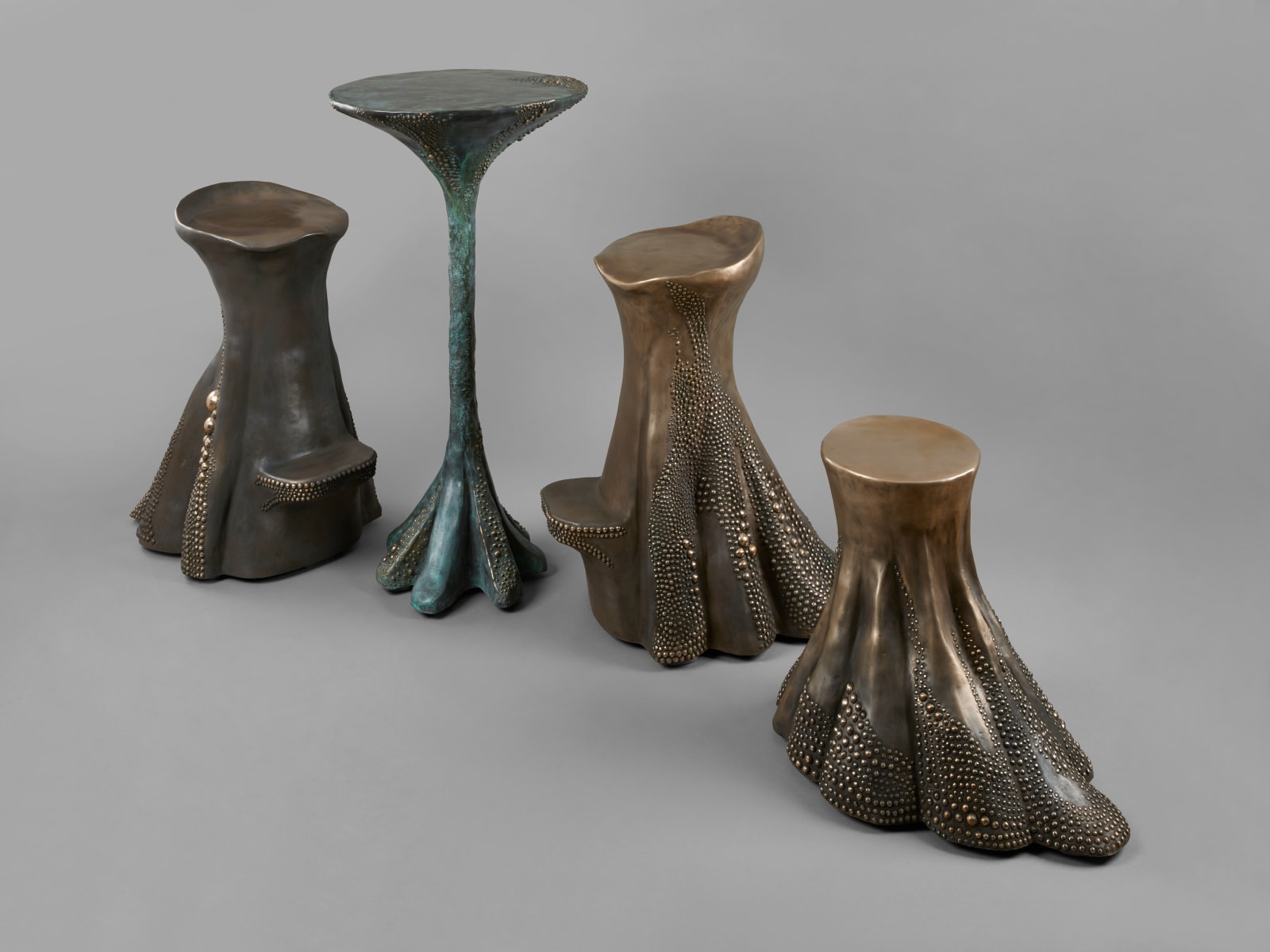 Pia Maria Raeder, Bronze Stardust Side Table ST01