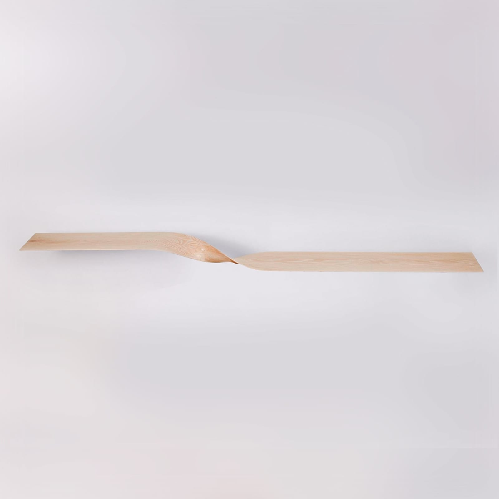 CAROL EGAN, Sculptural Twist Shelf (Cerused)