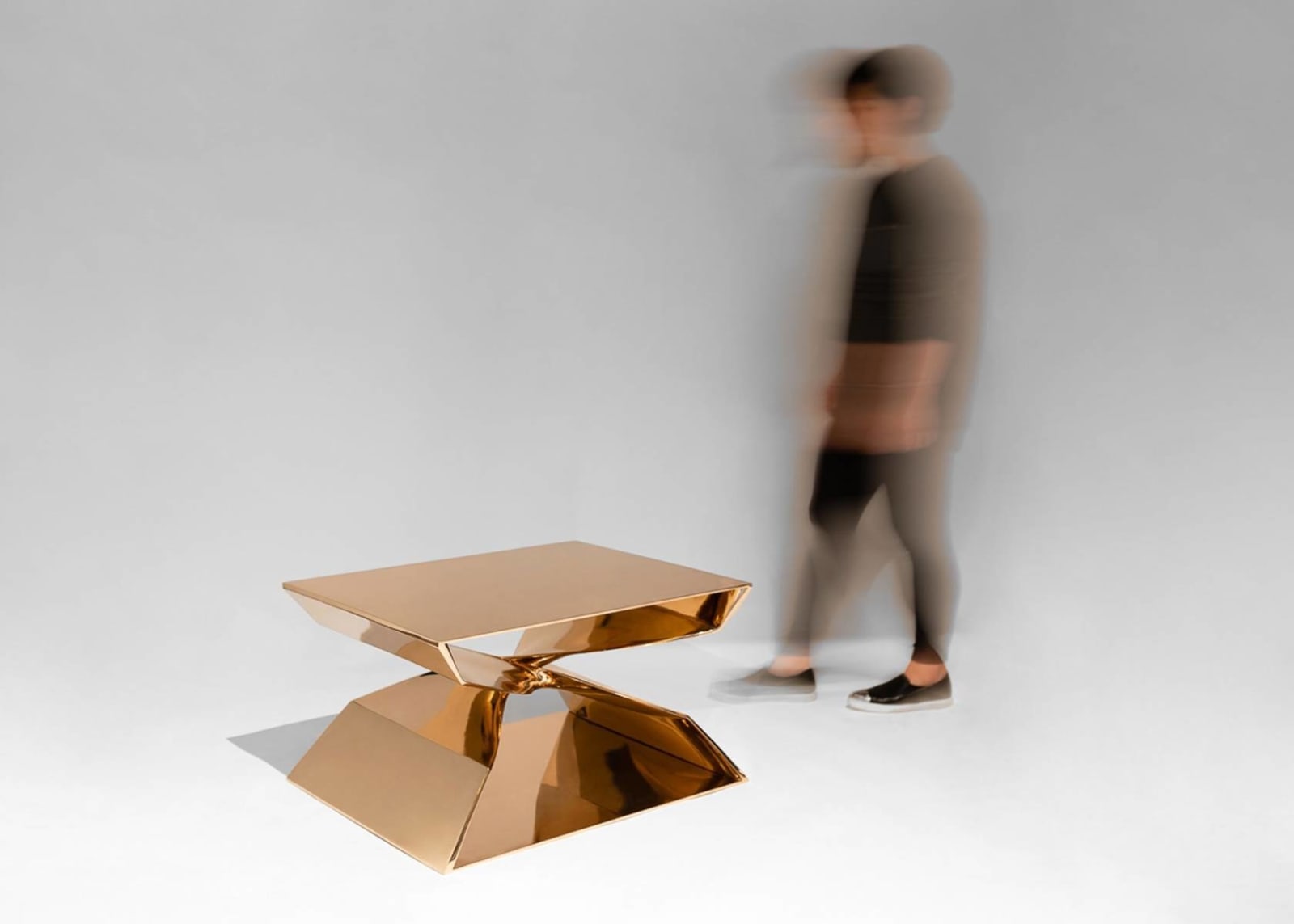 CAROL EGAN, Sculptural Twist Bronze Coffee Table