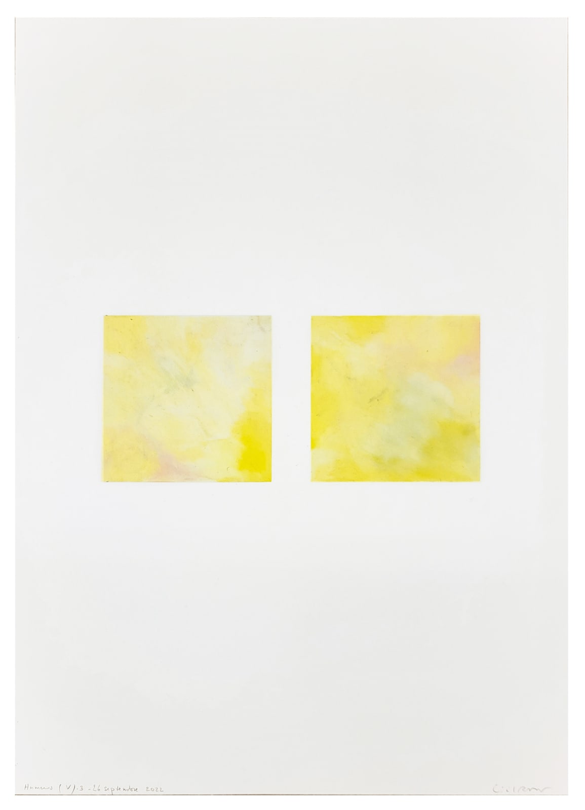 Cécile BART, Humeur (v) #3 dominante jaune, 2022