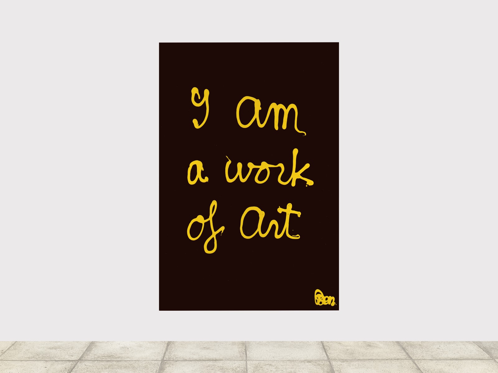 BEN, I am a work of art, 1982