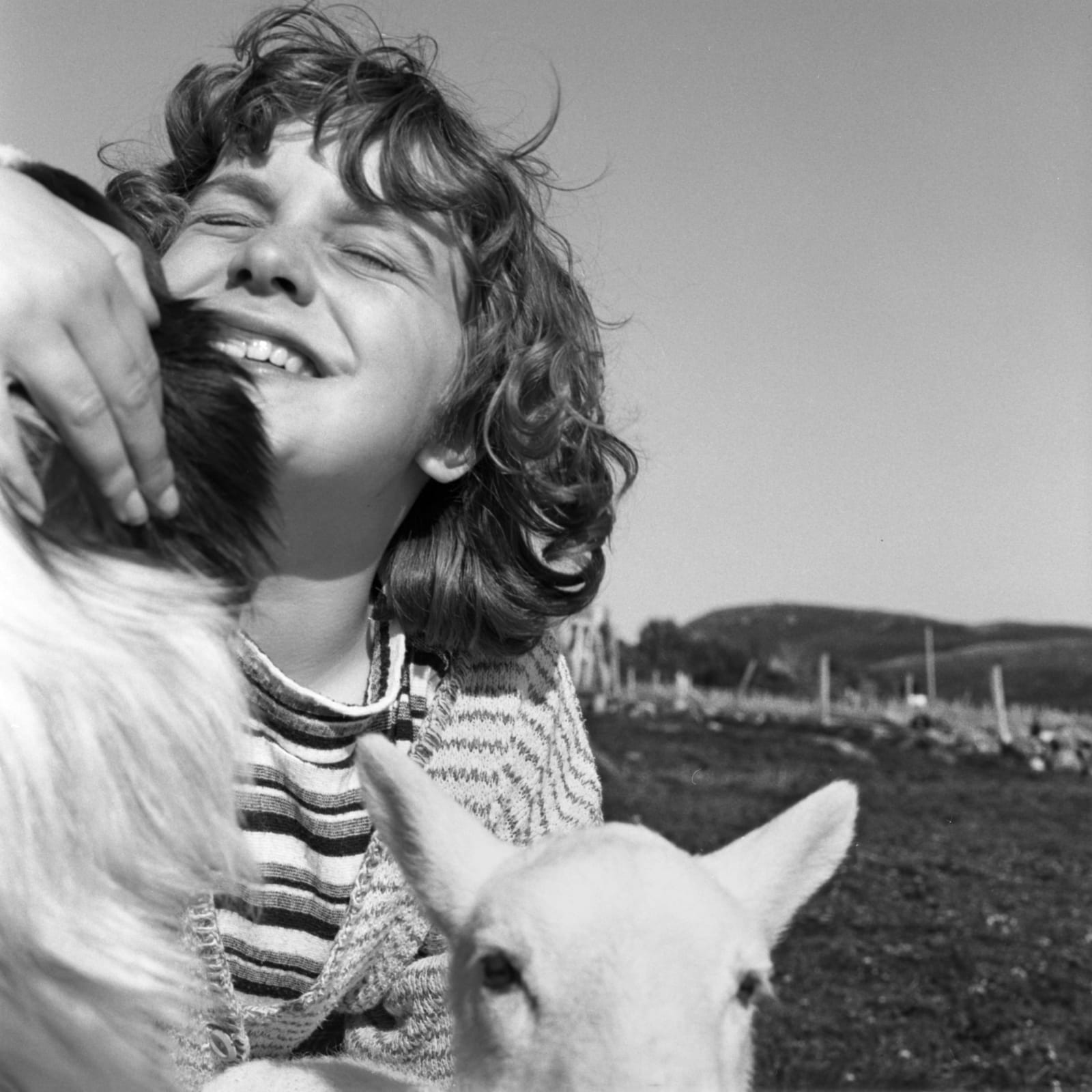 Anne Rearick, Hannah and her lamb, Achiltibuie, Scotland, 2000