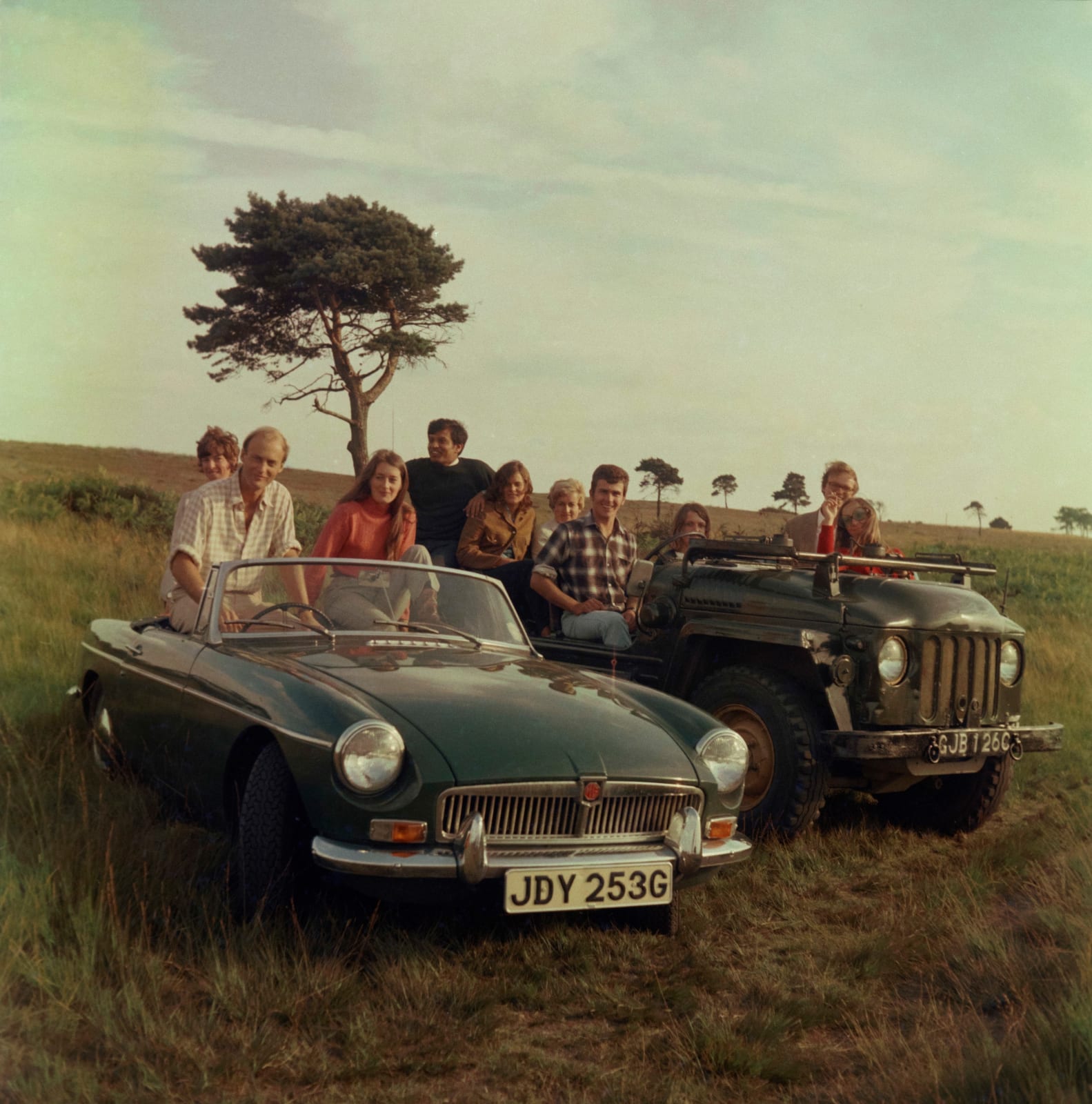 James Barnor, Members of the Tunbridge Wells Overseas Club, relaxing after a hot summer Sunday walk, Kent, 1968