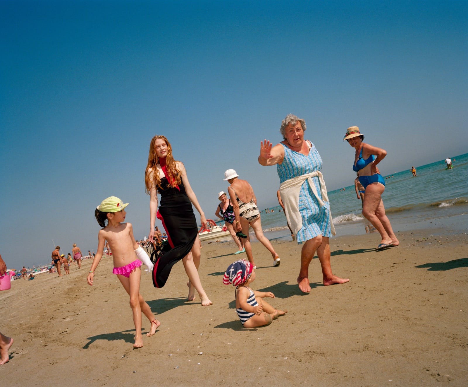 Martin Parr, Fashion shoot for Amica, Rimini, Italy, 1999