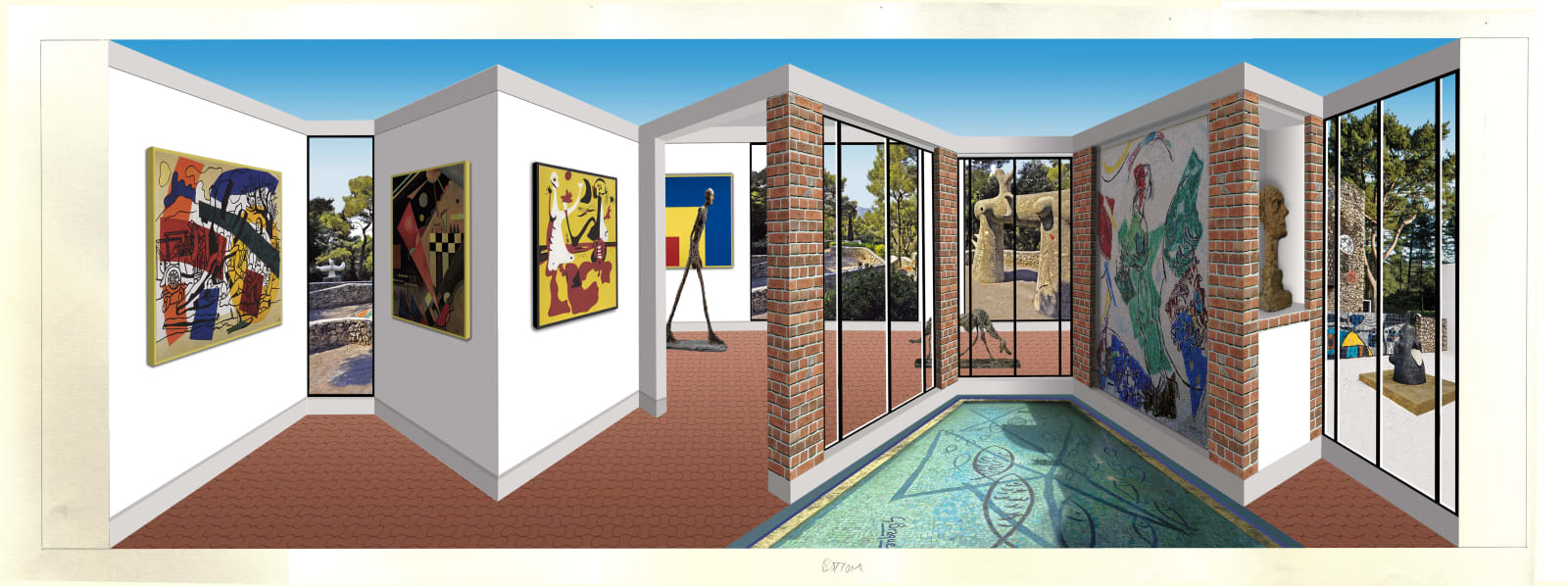 Patrick Hughes, Maeght, 2018