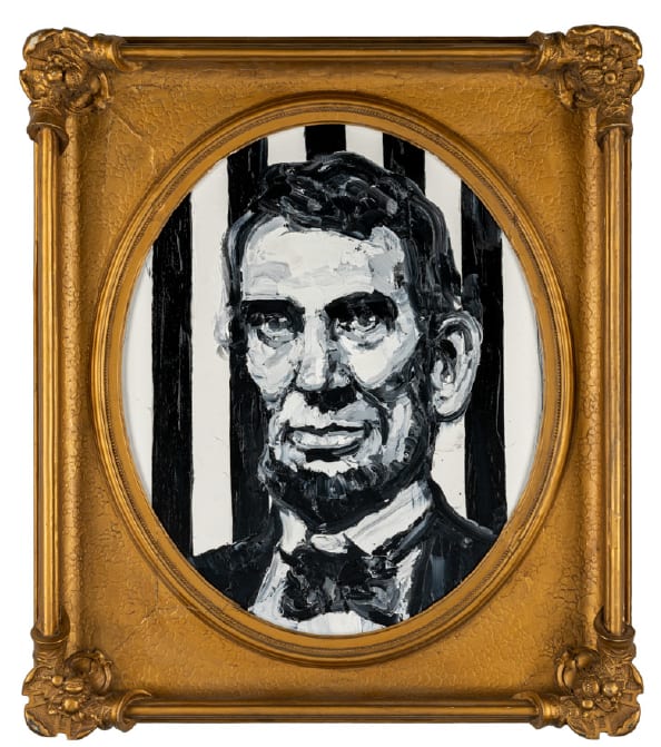 Hunt Slonem, Lincoln Feb 12 (1809), 2024