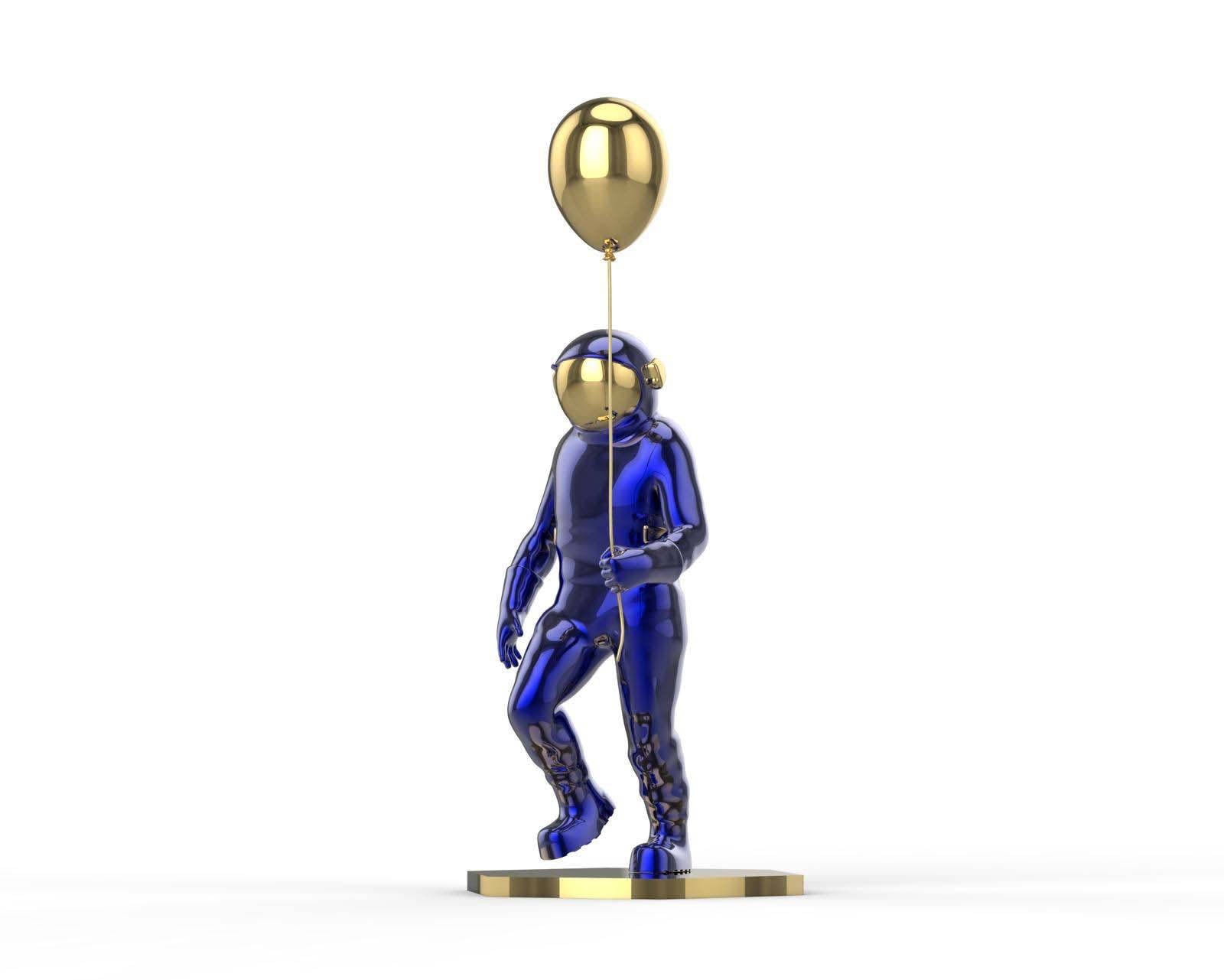 Brendan Murphy, Balloon Spaceman (blue), 2025