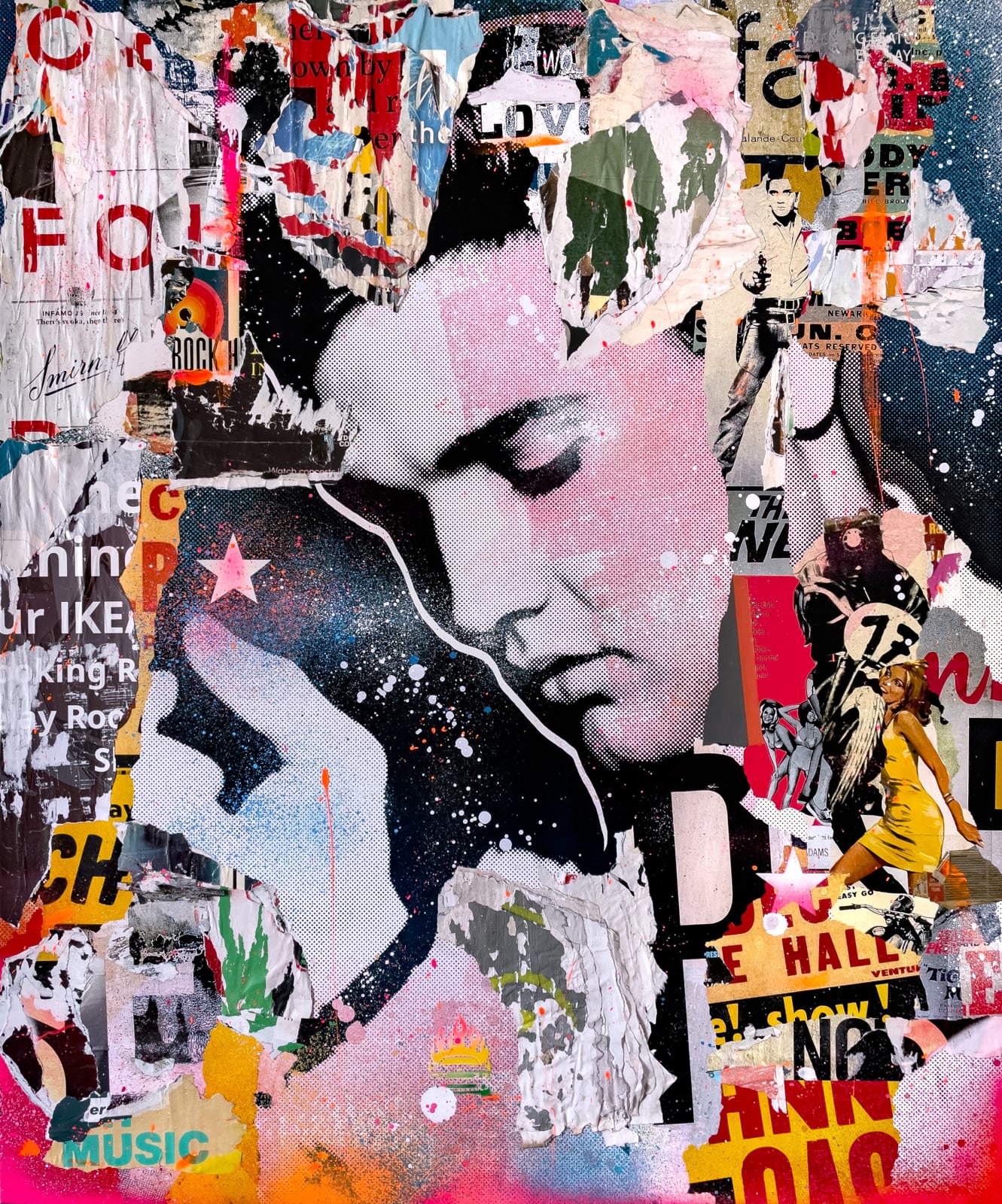 Peter Horvath, Elvis On Blue, 2022