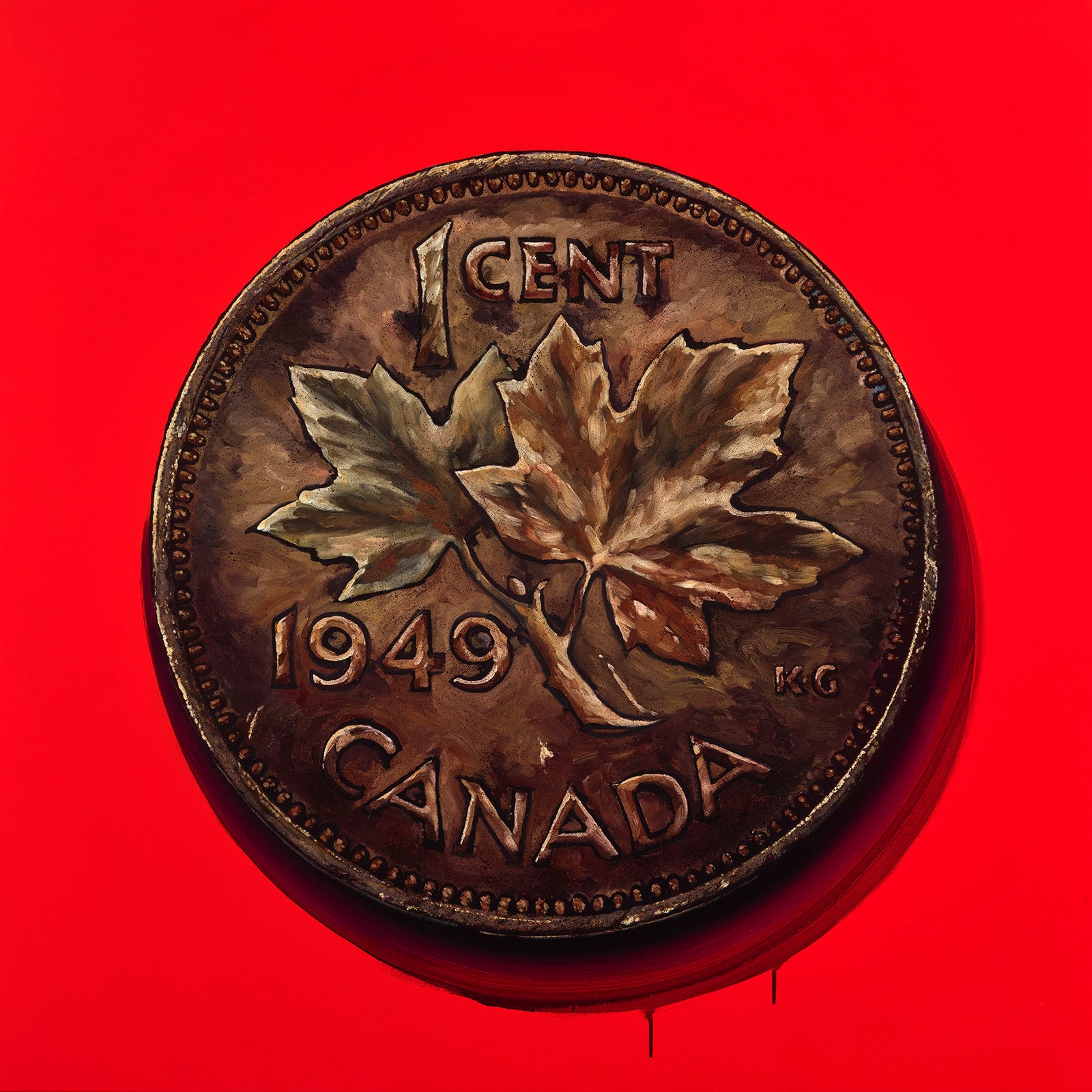 James Lahey, 1 Cent Portrait, 1949 (Made in Canada 3 – A Memoir), 2019-2020