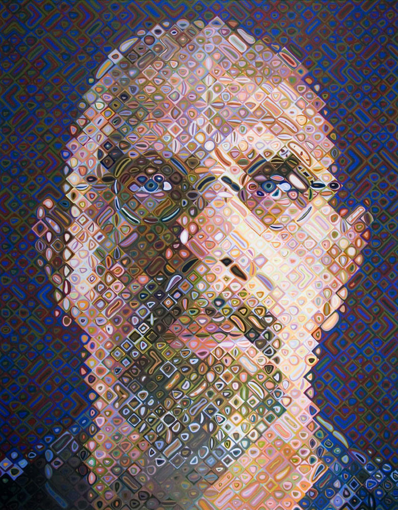 Chuck Close, Self-Portrait Screenprint, 2007
