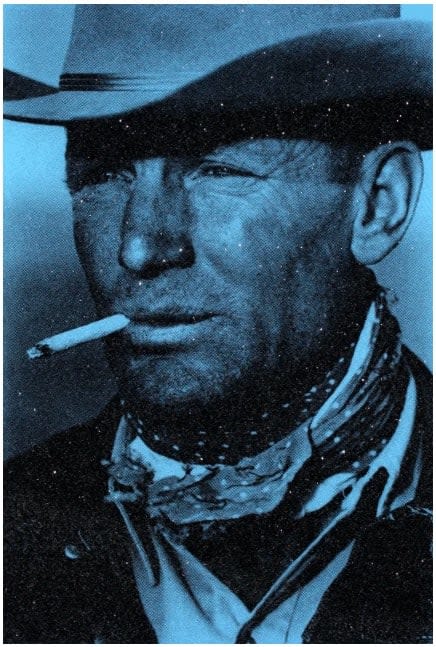 Russell Young, The Cowboy Small Diamond Dust (Bronco Blue), 2024