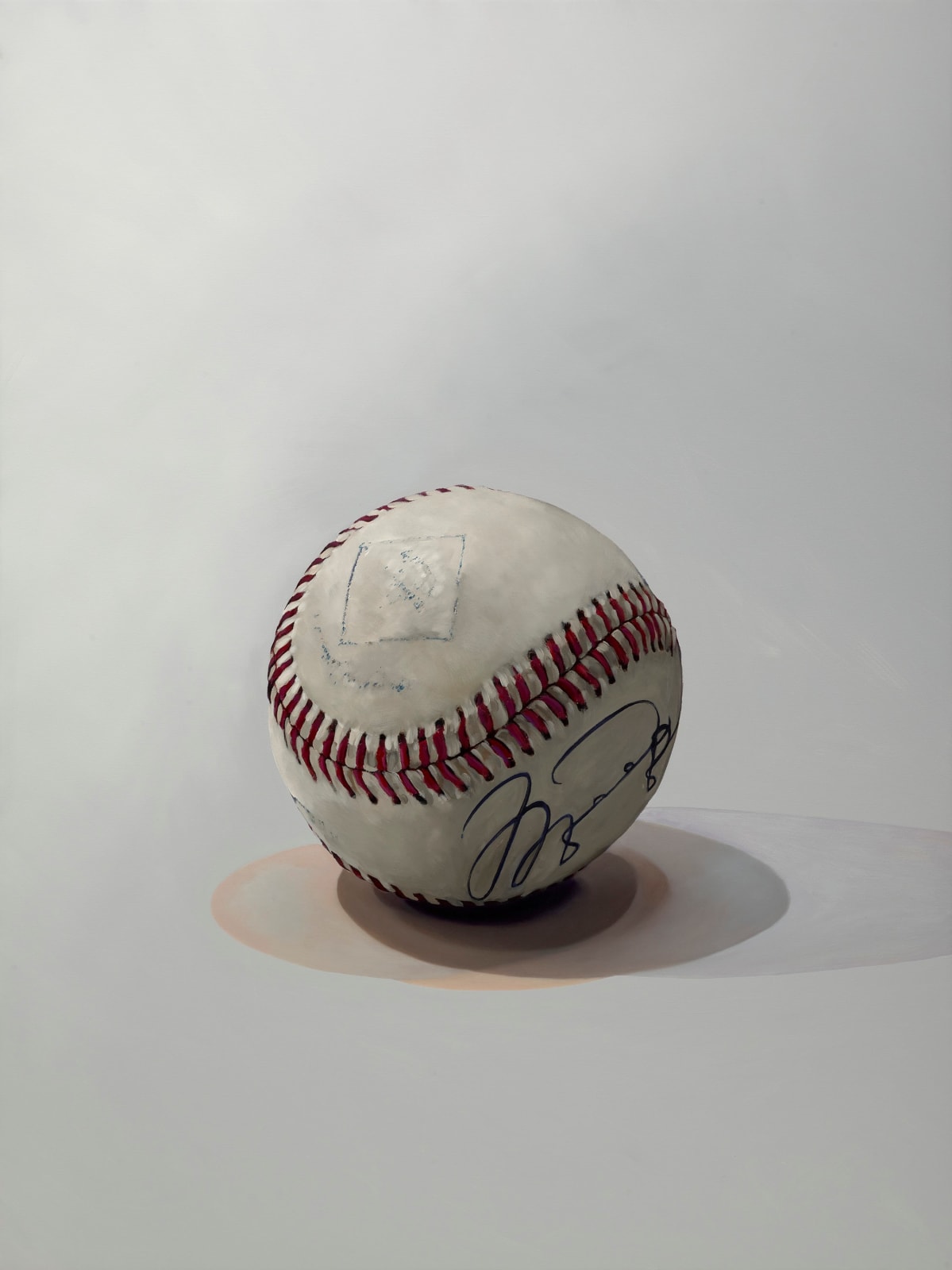 James Lahey, Baseball Portrait (Michael Jordan), 2024