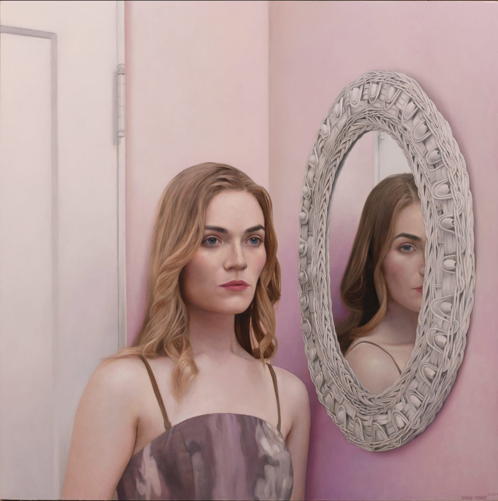 Shaun Downey, Mirror In the Rose Room, 2023