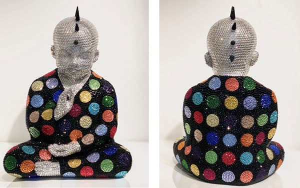 Metis Atash, PUNKBUDDHA large ‘’DOTS IN BLACK’’ feat. Hirst, 2020