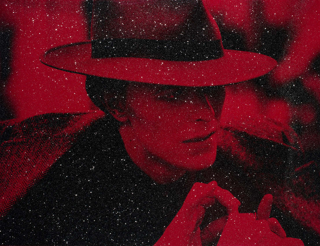 Russell Young, David Bowie (Fame Ruby Red), 2019