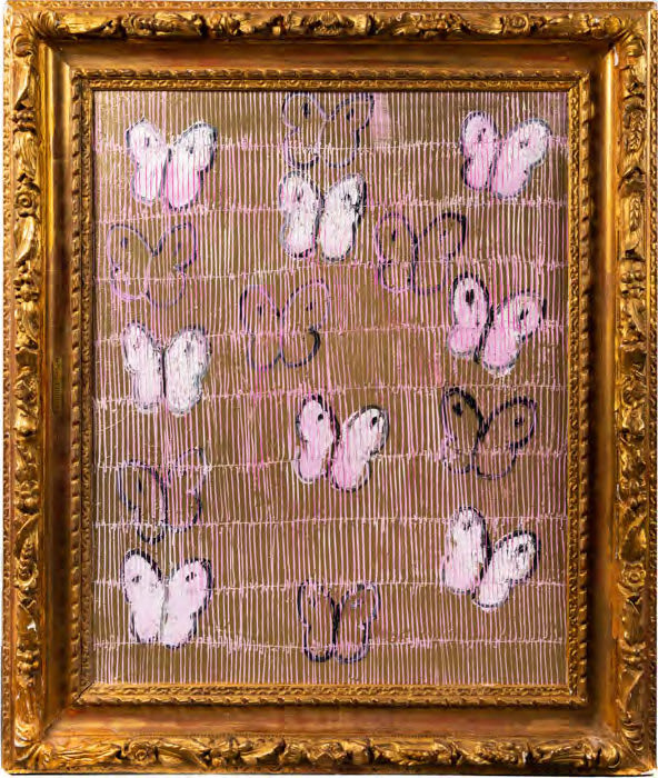 Hunt Slonem, Pink Ascension, 2022