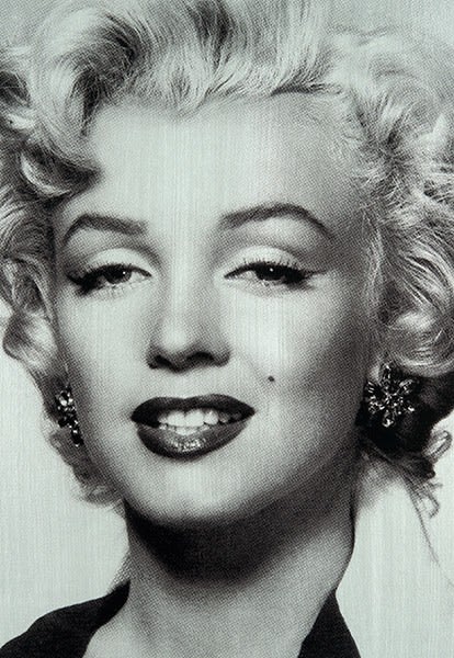 Russell Young, Marilyn Superstar (Platinum and Black) PEACE PEACE, 2015