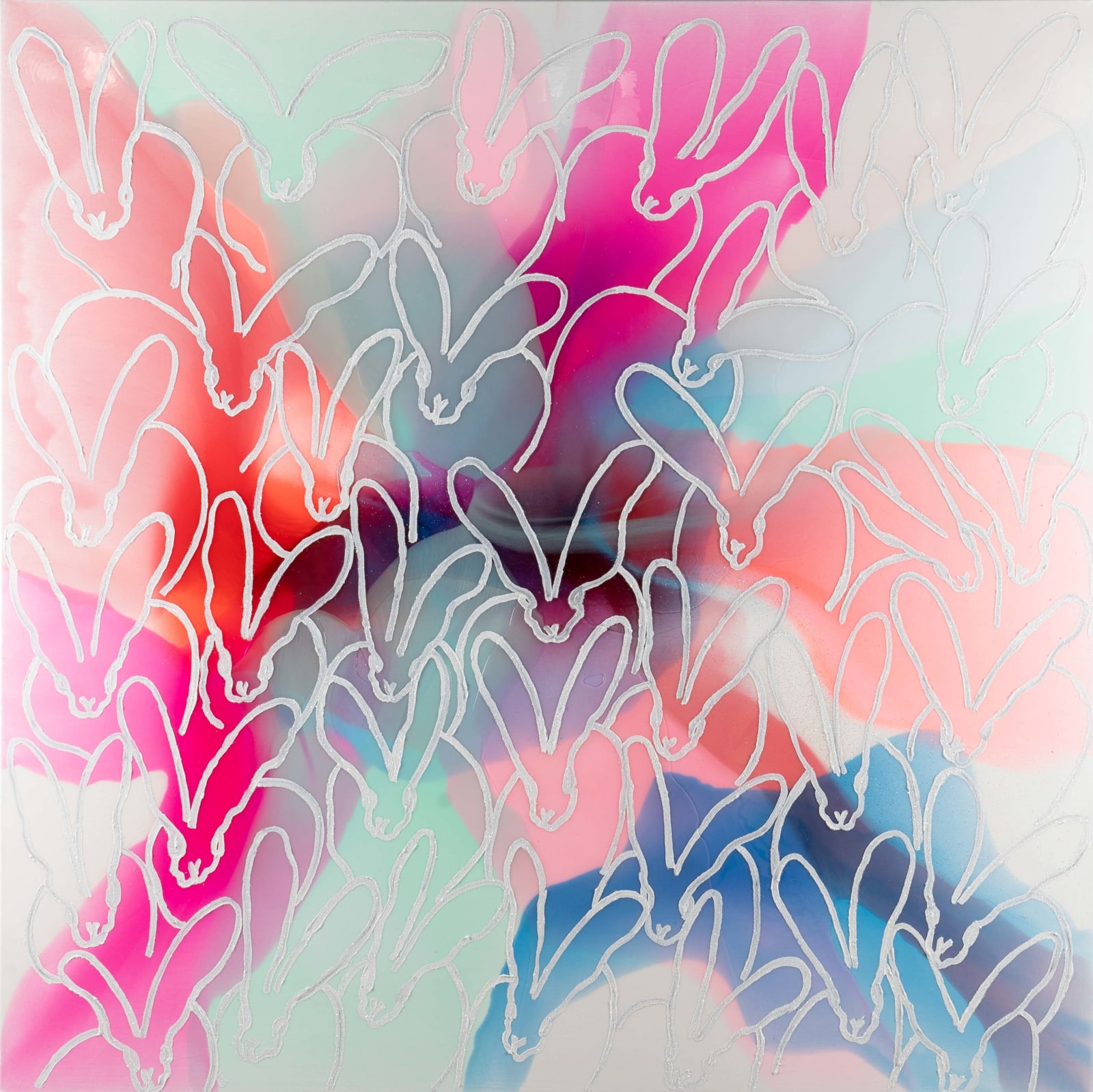 Hunt Slonem, Glisten Hutch, 2024