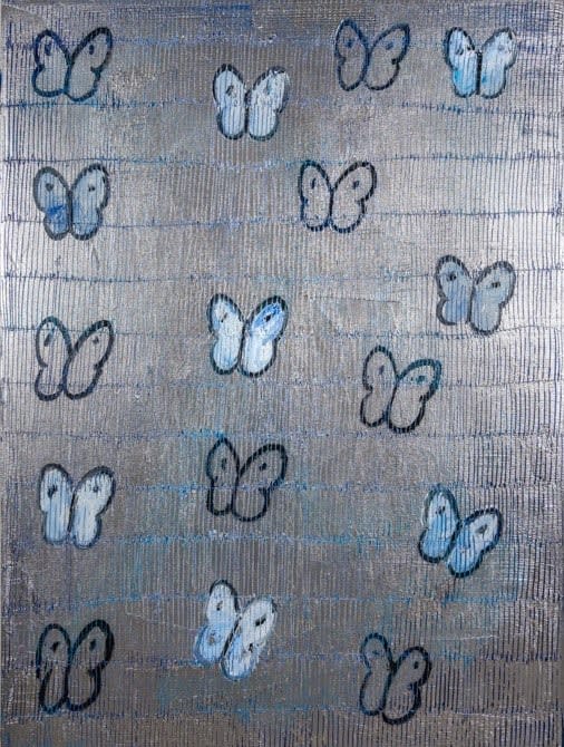 Hunt Slonem, Ascension in Blue Tuesday, 2022