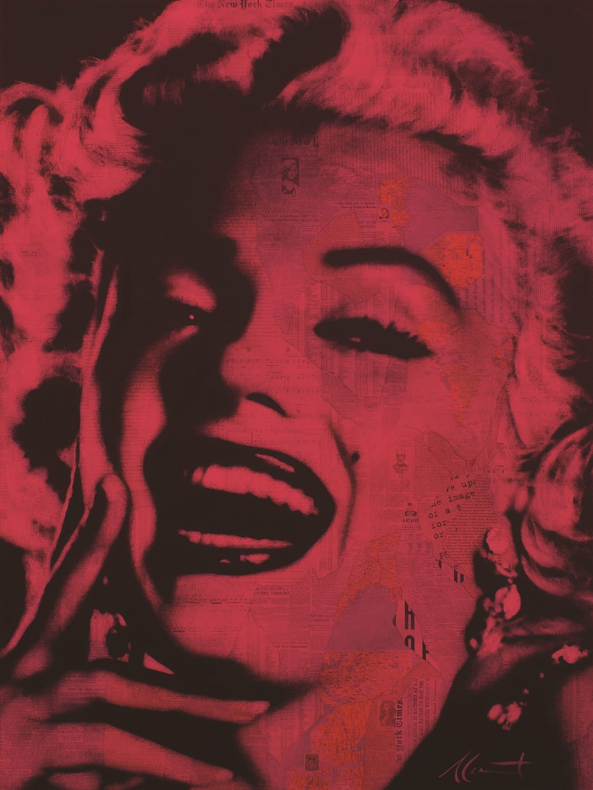 André Monet, All Smiles, rose, 2016