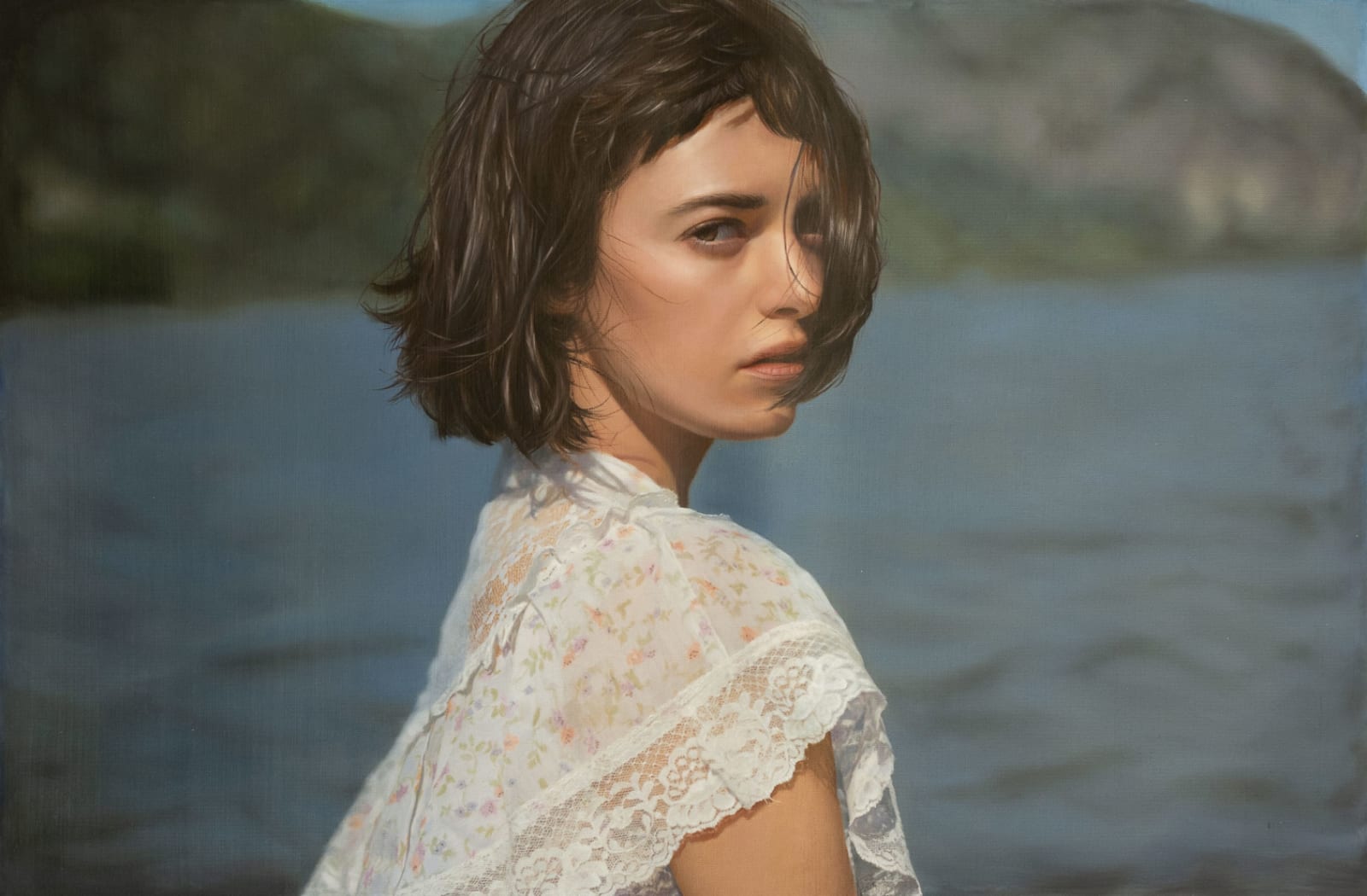 Yigal Ozeri, Untitled; Olya, 2019