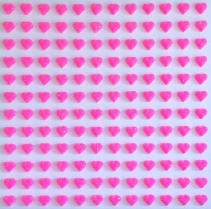 Paula Urzica, Bright Pink Hearts, 2022