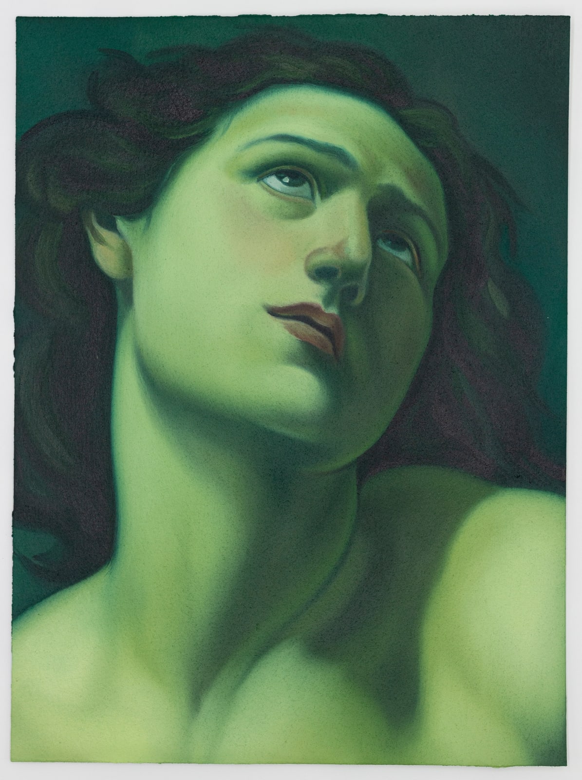 JESSE MOCKRIN, SEBASTIAN II, 2020, OIL ON PAPER, 30,48 X 22,86 CM, 12 X 9 IN