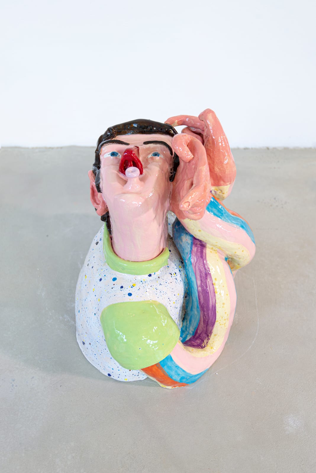 Ákos Ezer, Choosing directions, 2022, Glazed ceramic, 45 x 45 x 38 cm, 17.7 x 17.7 x 15 in, Unique_1