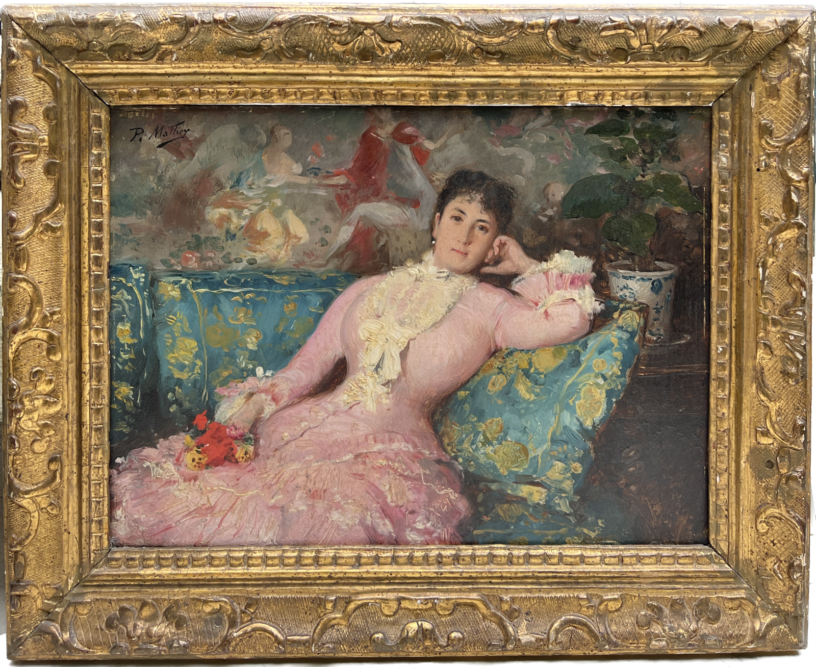 Paul Victor Mathey, Portrait présumé de Fernande Mathey, épouse de l’artiste, circa 1880