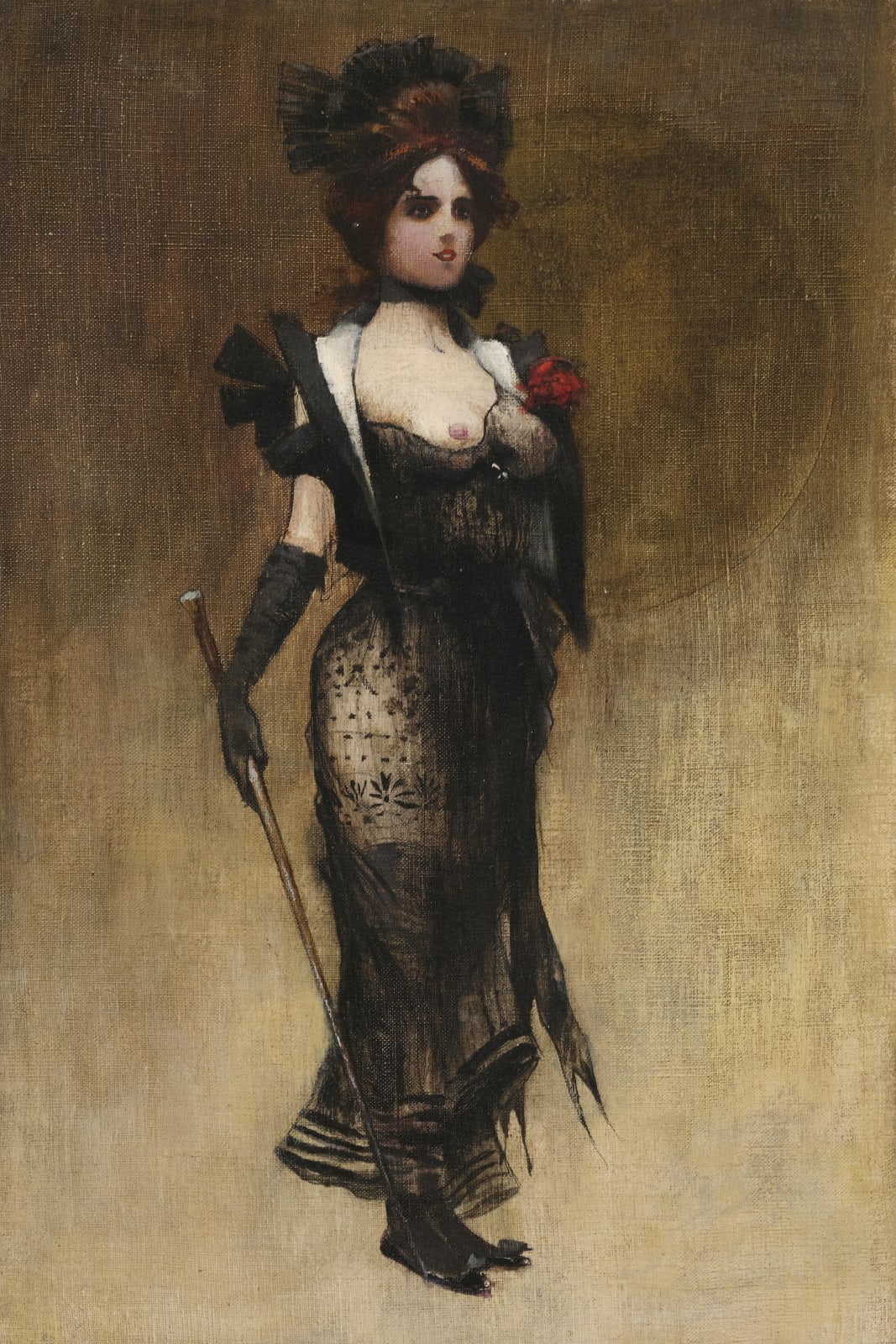 Ecole française de la fin du XIXème siècle, La Courtisane , circa 1895