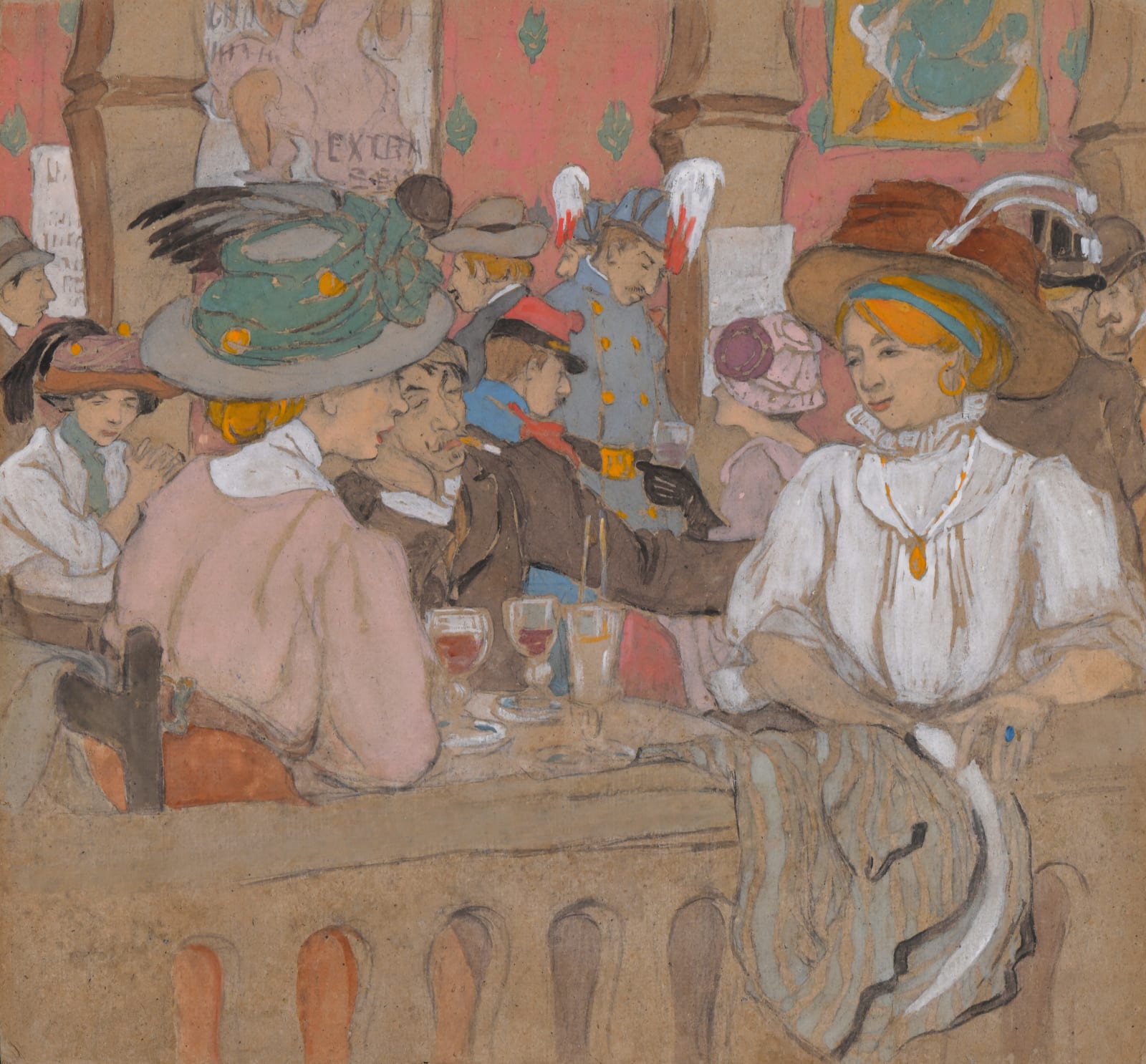 Maud Hunt Squire, Au Bal Bullier, Circa 1909