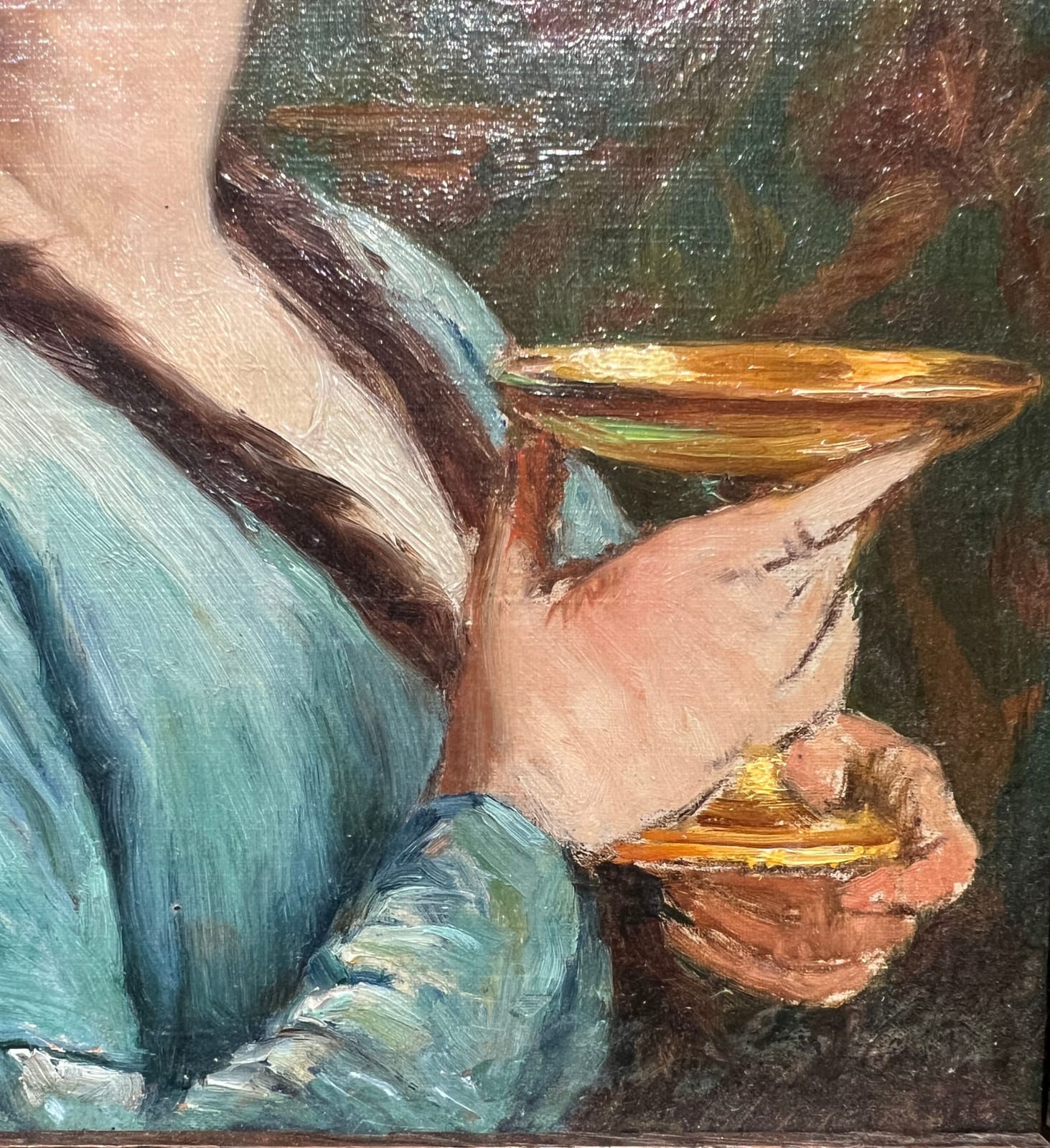 Eugène Deully, Femme De Profil Au Calice, circa 1890