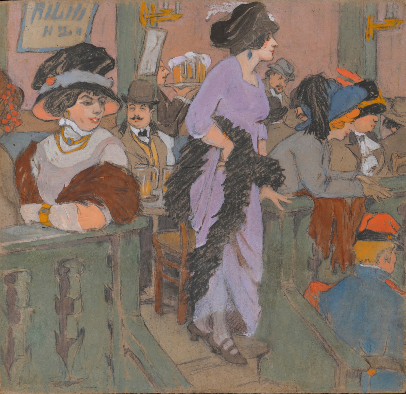 Maud Hunt Squire, Au Bal Bullier, Circa 1909