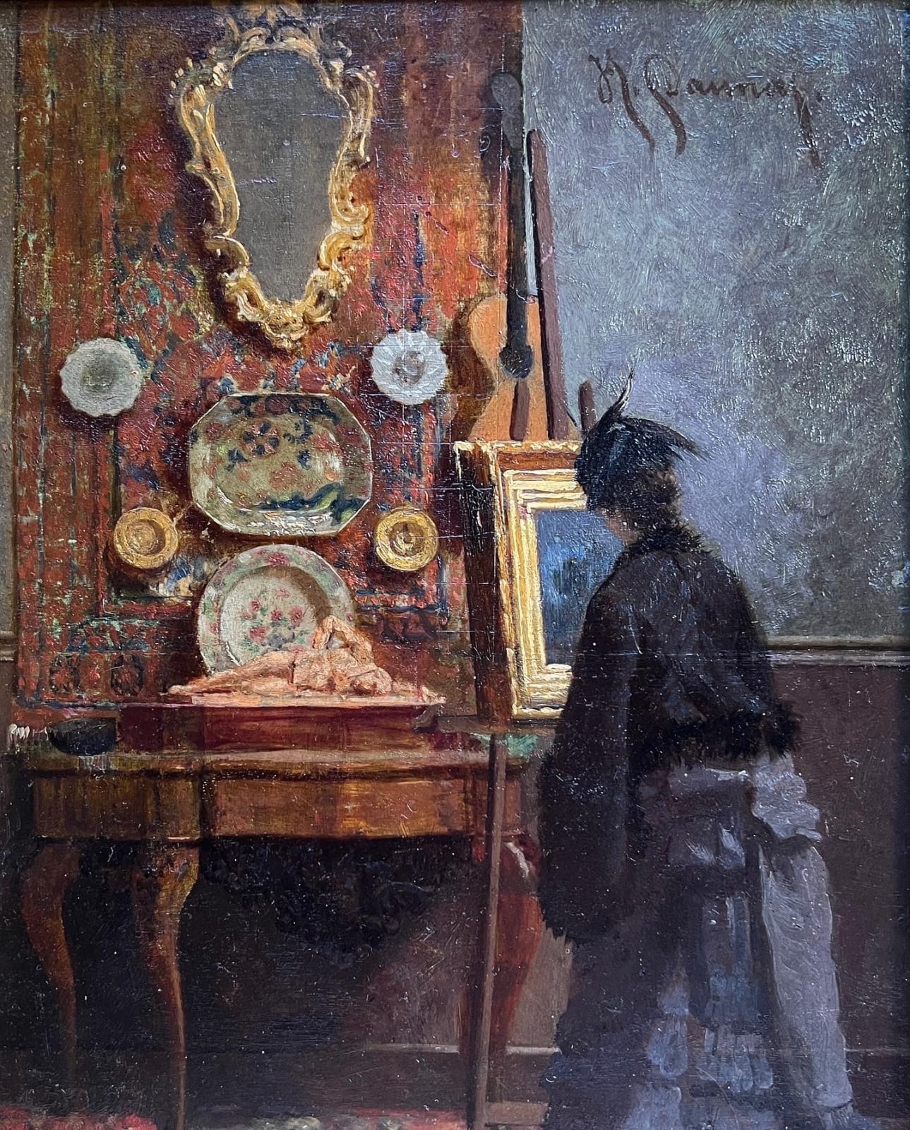Hermenegildo Daunas, L'amatrice d'art, circa 1880