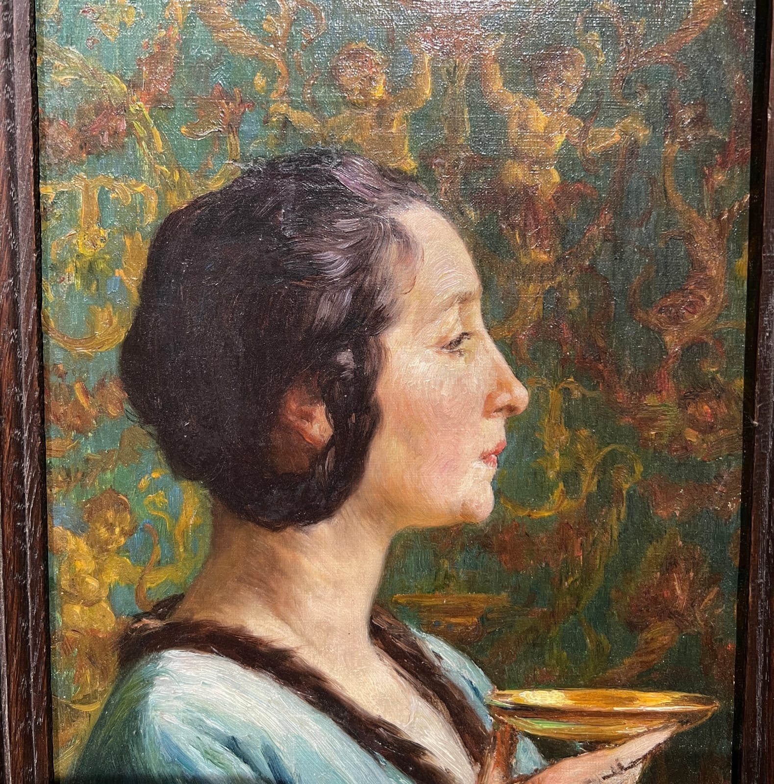 Eugène Deully, Femme De Profil Au Calice, circa 1890