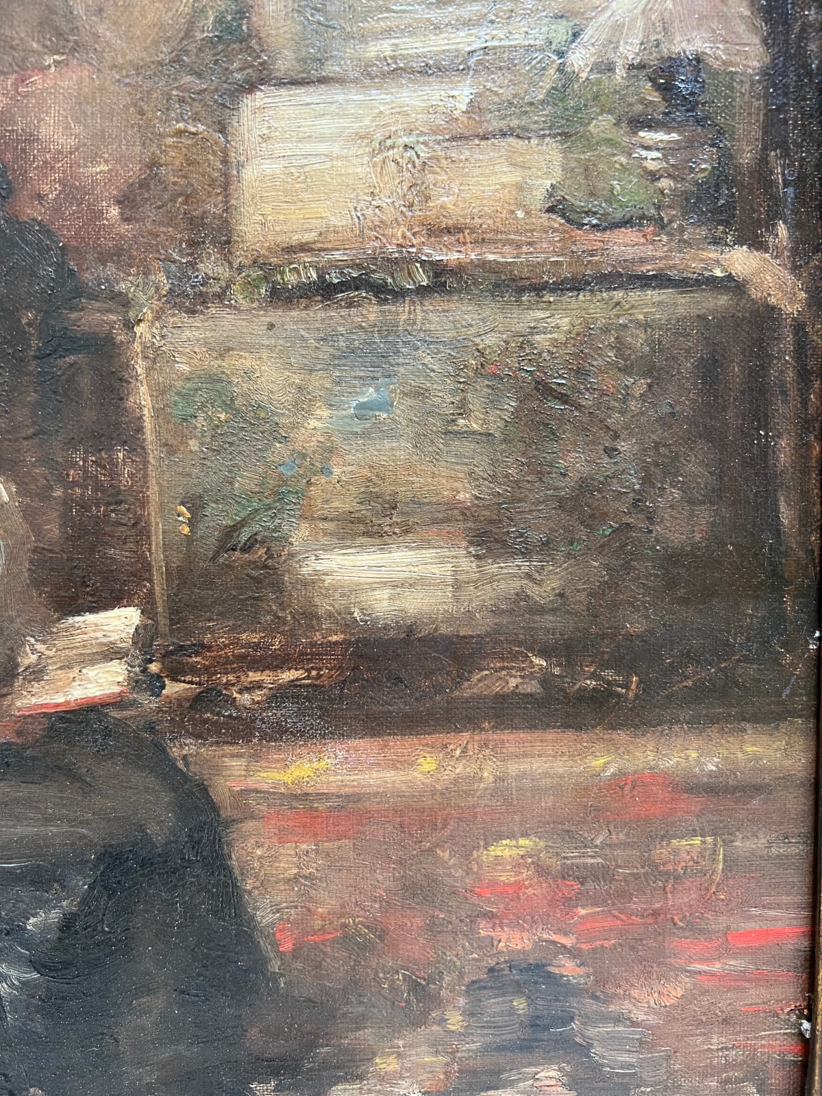 Ecole française de la fin du XIXème siècle, Interieur, Femme à La Lecture