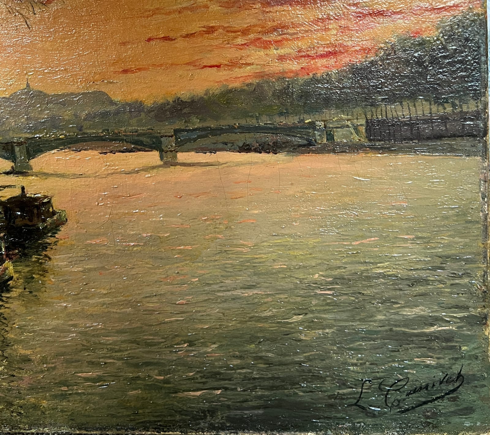 Léon Louis Canivet, Paris, Gare d'Orsay, Quais De Seine Et Grand Palais, circa 1900