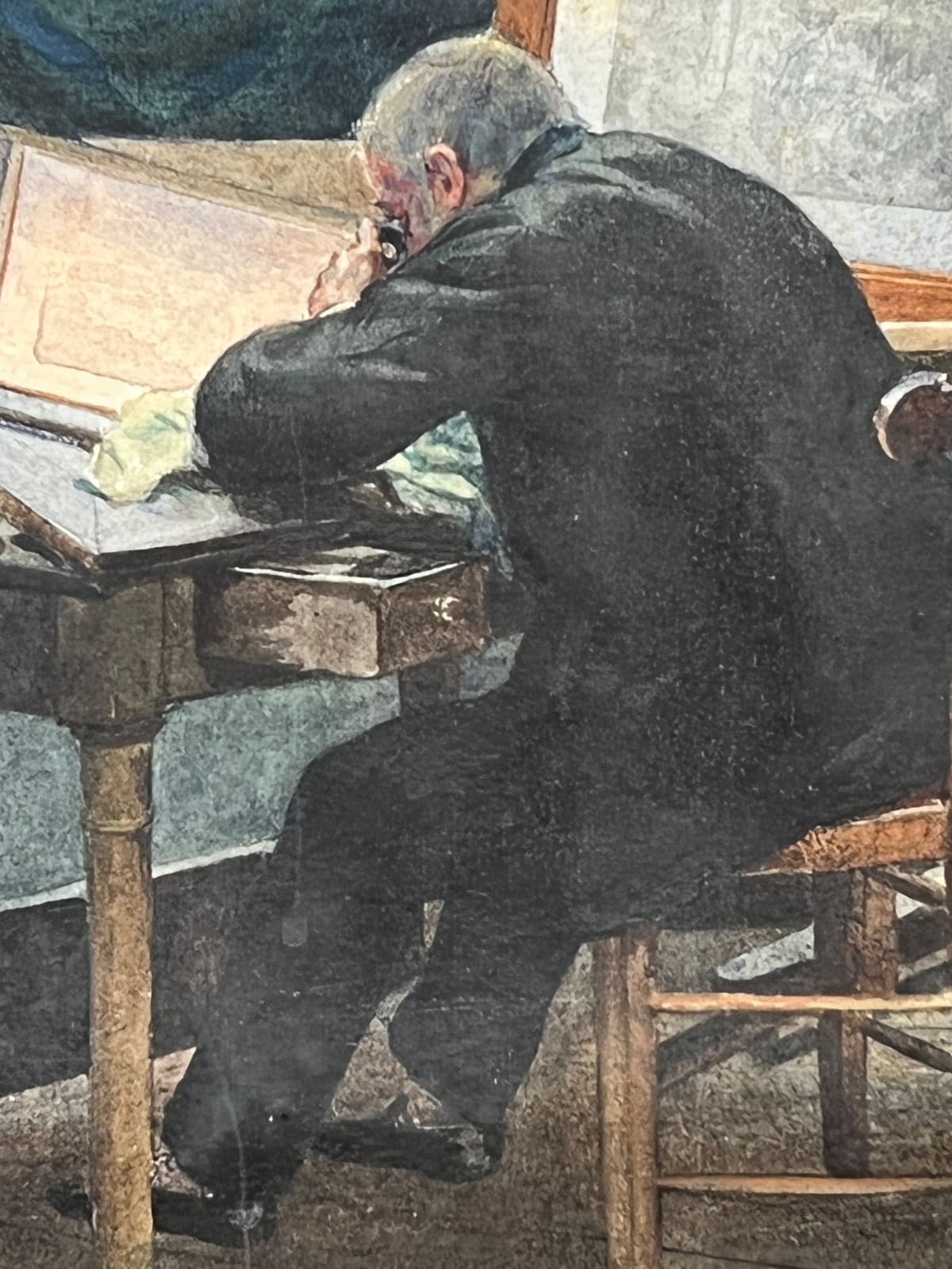 Pascal Blanchard, L'artiste à son atelier, 1893