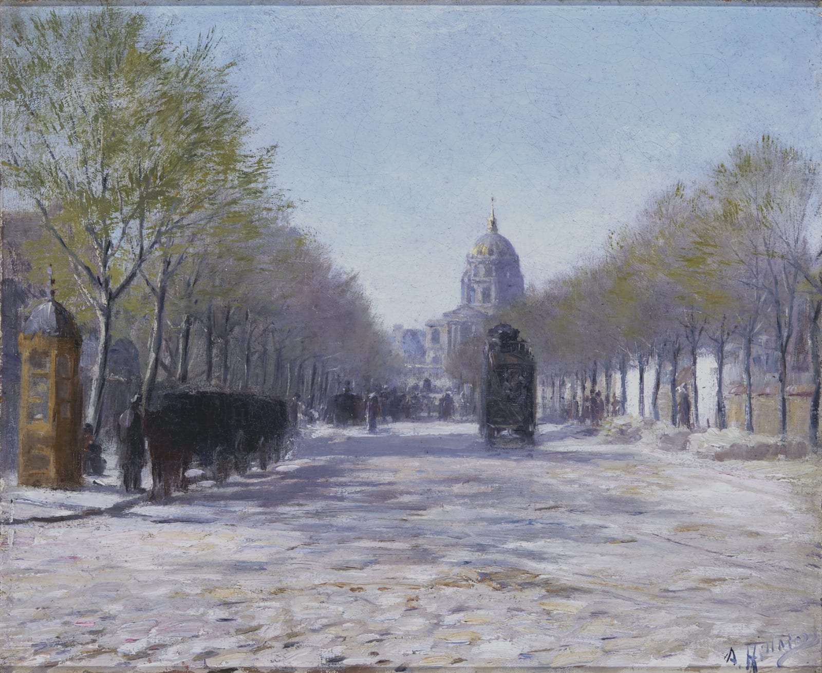 Anatole Eugène Hillairet, Paris, Boulevard Des Invalides vu de la rue De Sèvres, circa 1900
