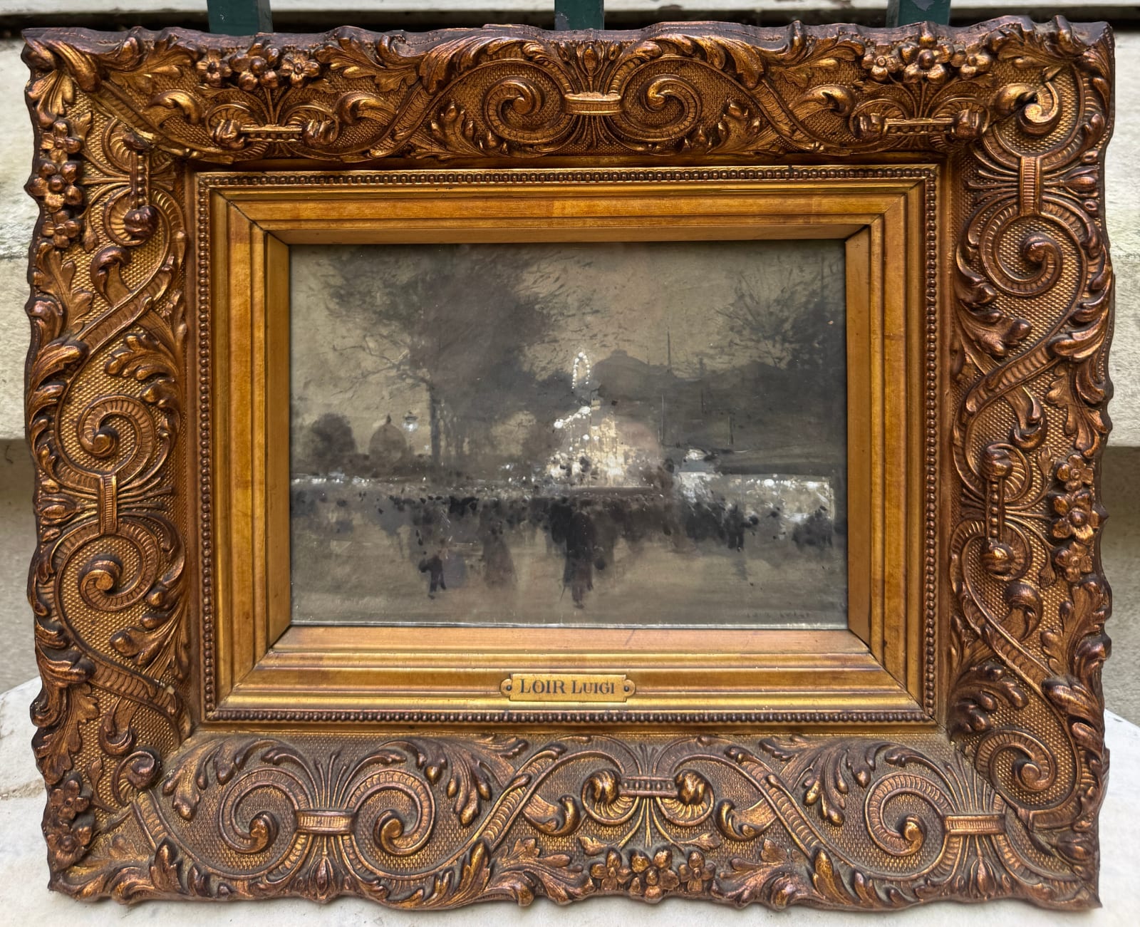 Luigi Loir, Paris, La Nuit Vers Le Grand Palais, circa 1900